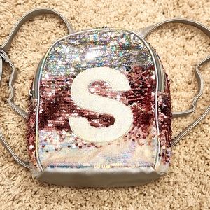 Justice Sequins "S" Backpack
